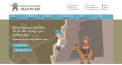 Desktop Screenshot of northcountryhealthcare.org
